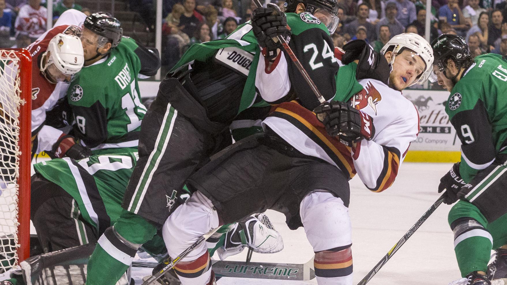 Tucson Roadrunners on brink of elimination after falling again in Texas